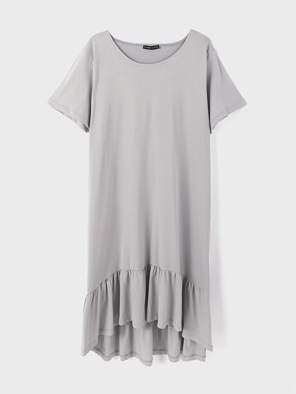 Crew Neck Plain Short Sleeve Women's Dress