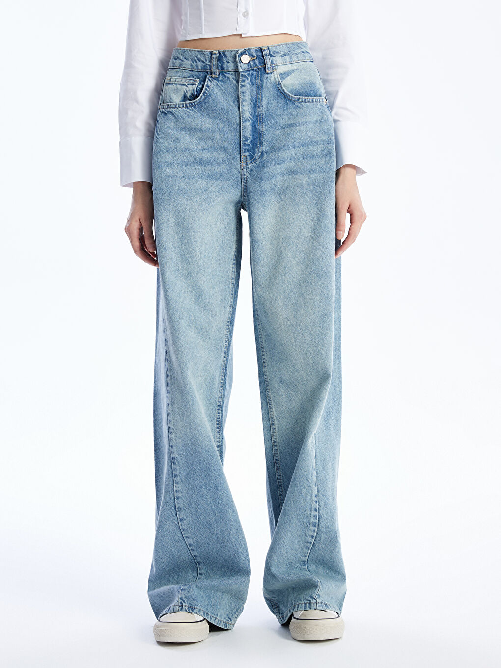 Wideleg Women's Jeans -S4AS61Z8-507