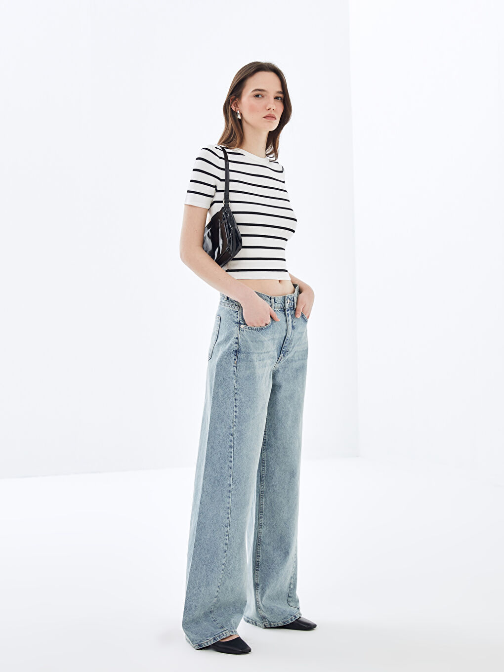 Wideleg Women's Jeans -S4AS61Z8-507