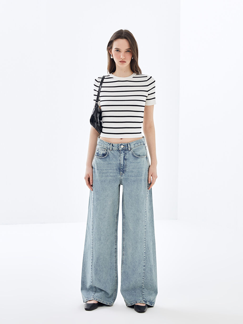 Wideleg Women's Jeans -S4AS61Z8-507