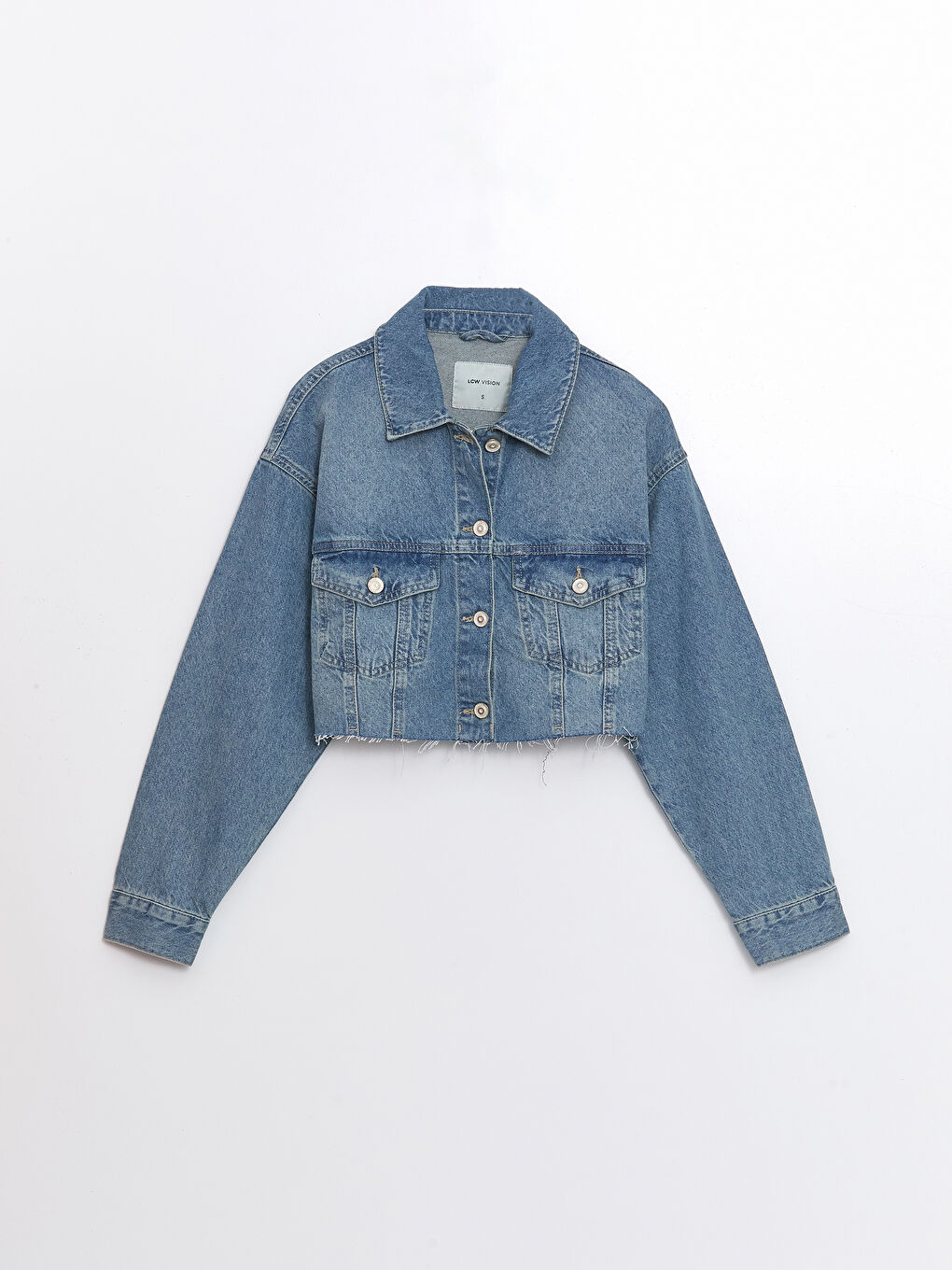 Shirt Neck Women's Jean Jacket -S4AS88Z8-311