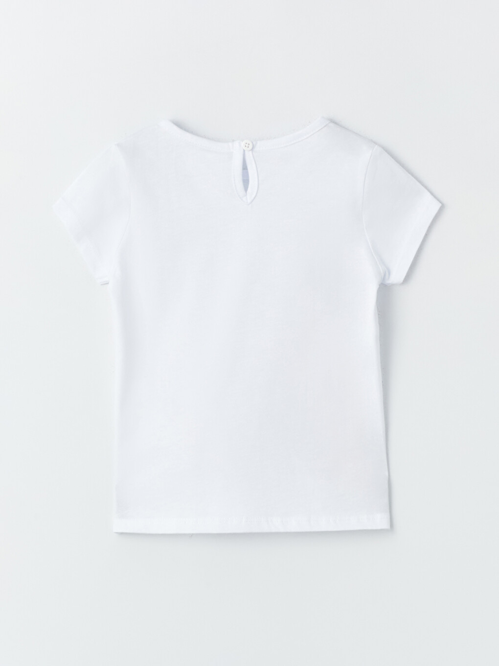 Crew Neck Printed Baby Girls' T-shirt-1