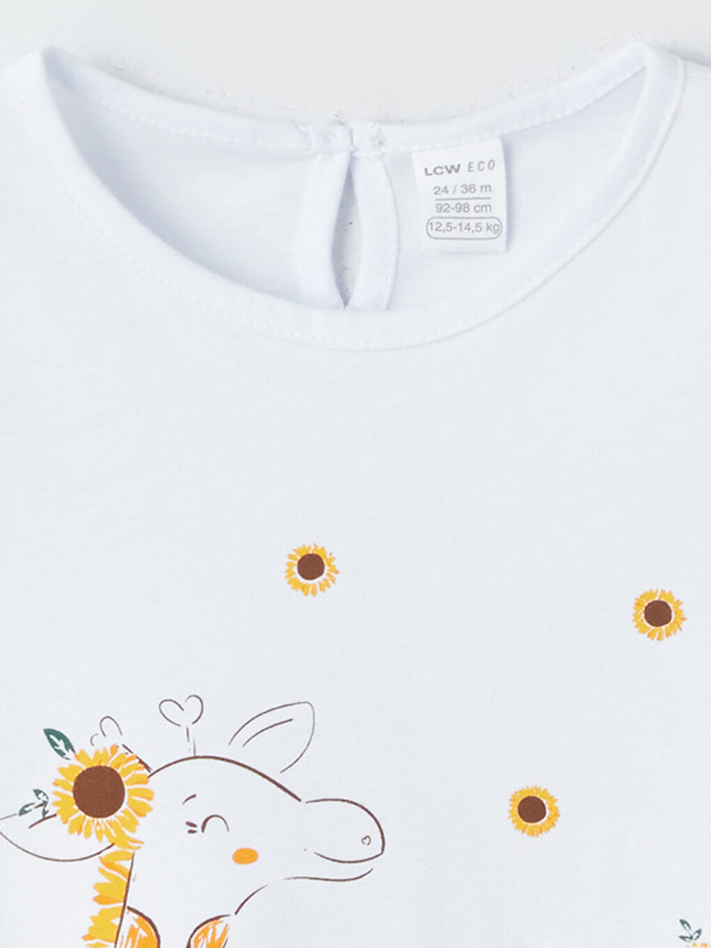 Crew Neck Printed Baby Girls' T-shirt-2