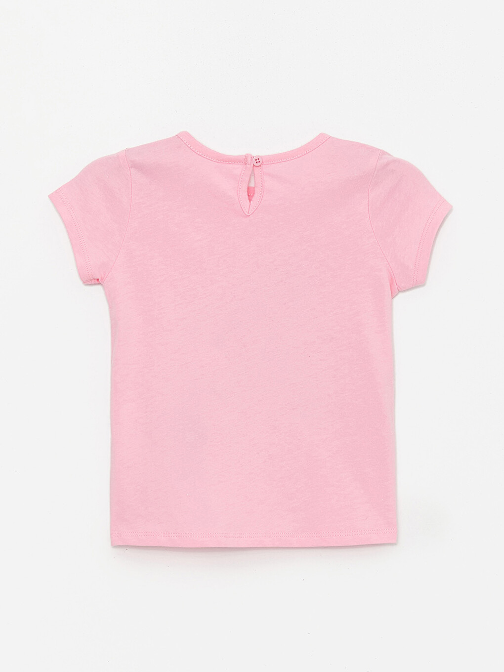 Crew Neck Printed Baby Girls' T-shirt-1