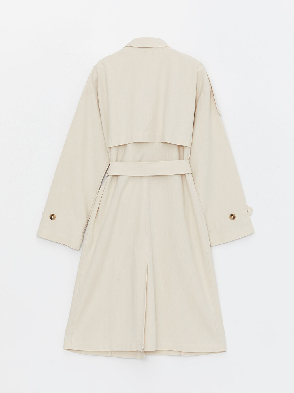 Women's Jacket Collar Plain Trench Coat -S4AS97Z8-Y0T