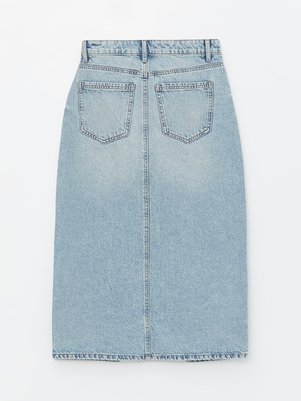 Юбка Джинсовая Женская Стандартного Кроя-6