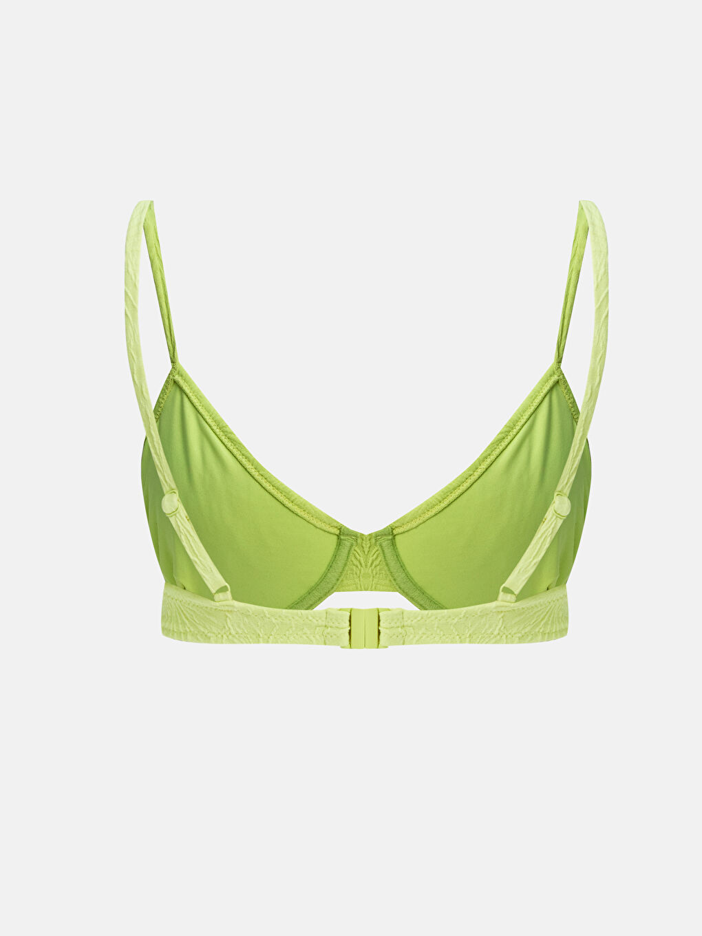 Self Patterned Strappy Women's Bikini Top -S4AT13Z8-MJV
