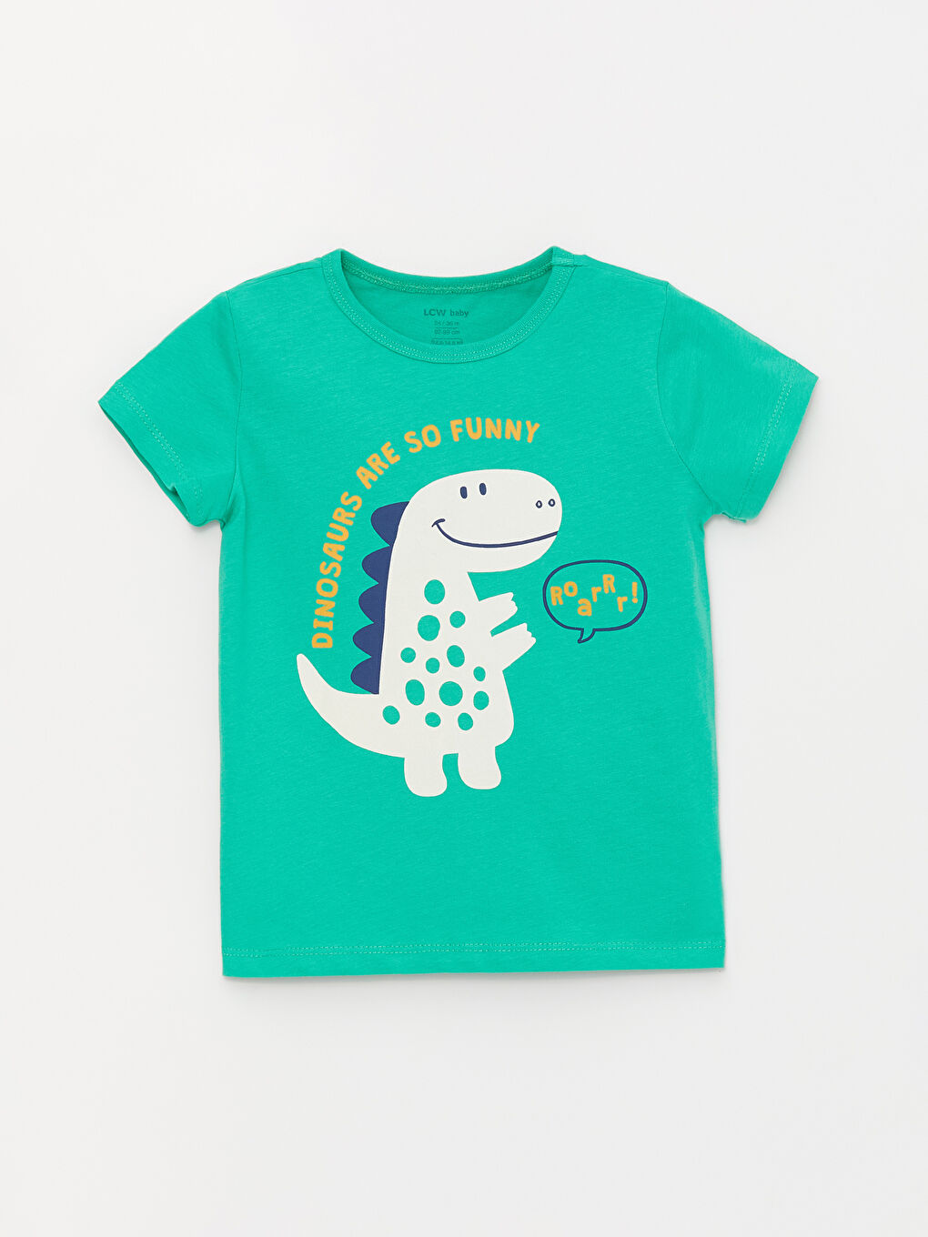 Yeşil Bisiklet Yaka Kısa Kollu Baskılı Erkek Bebek Şortlu Pijama Takımı 2'li-1