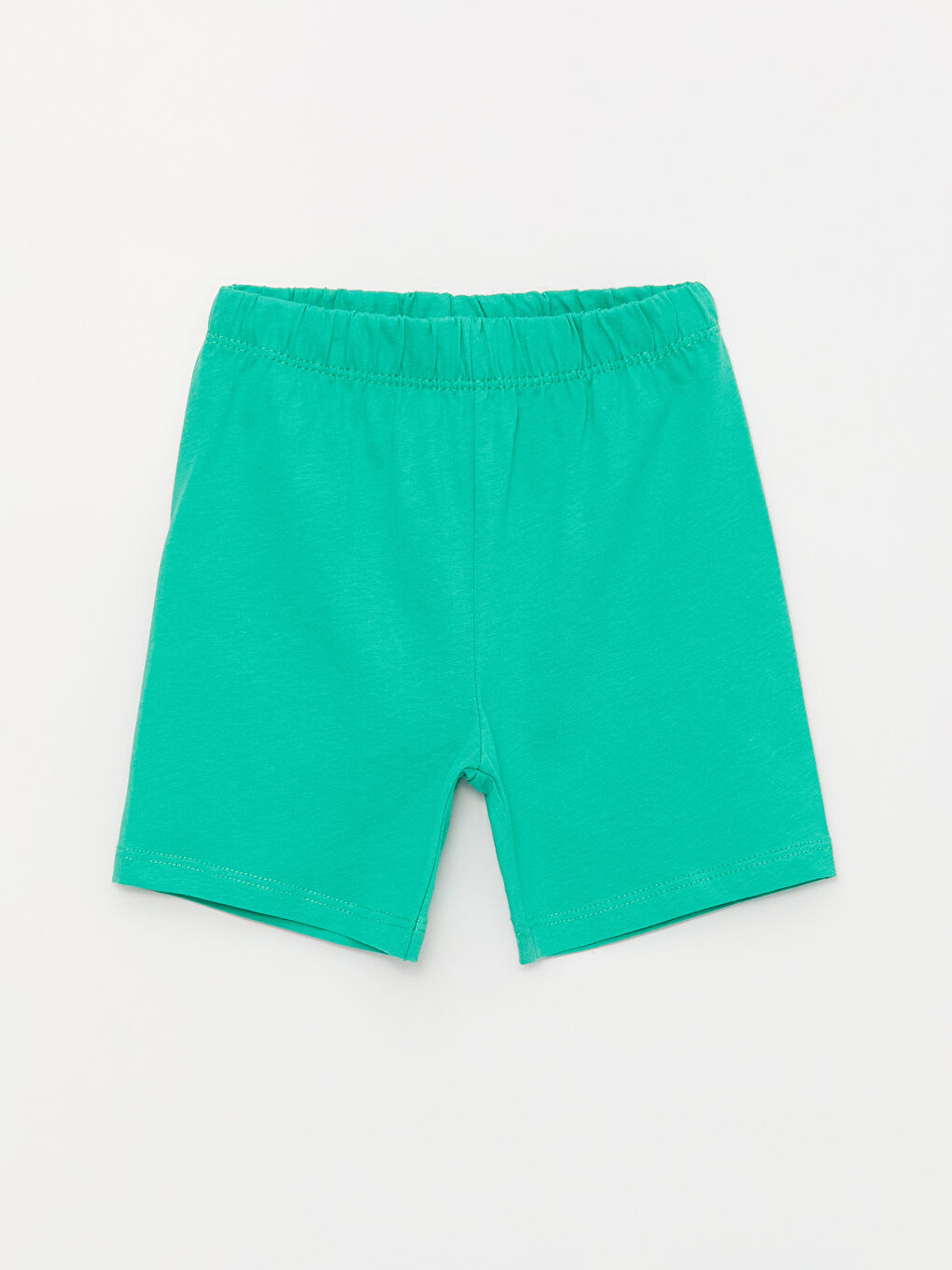 Yeşil Bisiklet Yaka Kısa Kollu Baskılı Erkek Bebek Şortlu Pijama Takımı 2'li-3