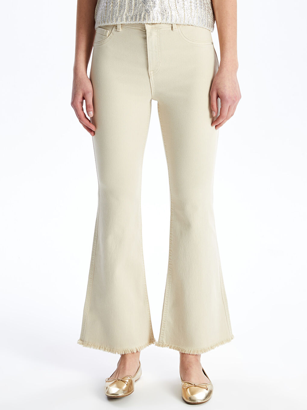 LCW Jeans Mars Flare Kadın Jean Pantolon -S4AT29Z8-FKU