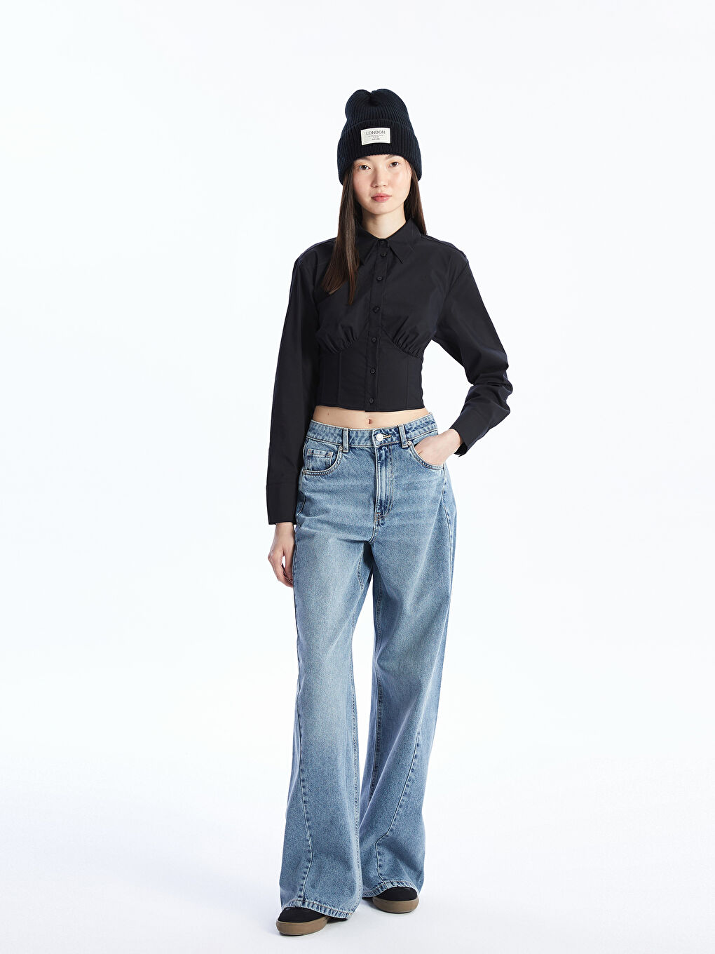 LCW Vision Jeans für Damen mit weitem Bein -S4AT42Z8-507