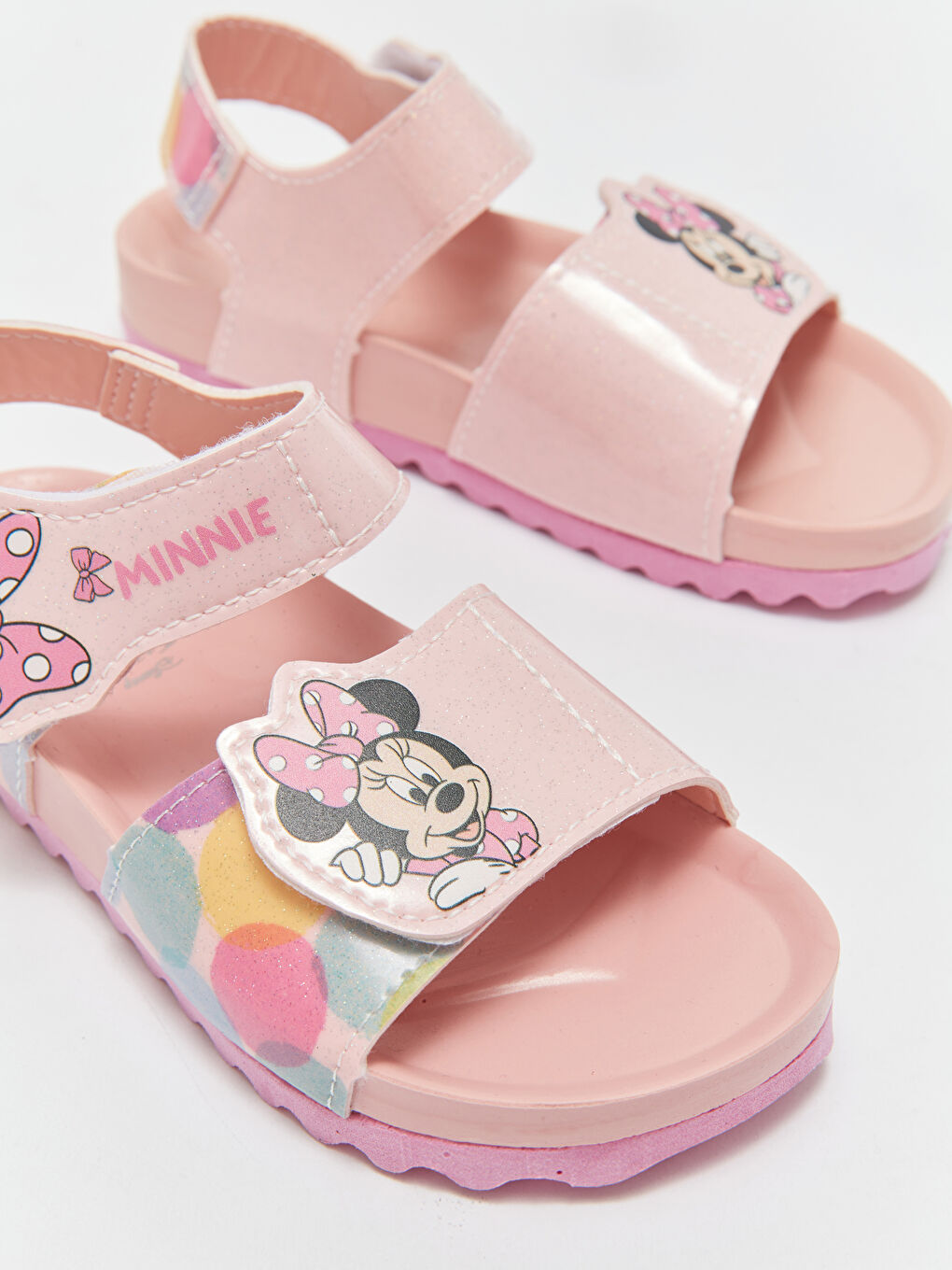 LCW STEPS Pembe Baskılı Minnie Mouse Baskılı Kız Çocuk Sandalet - 2