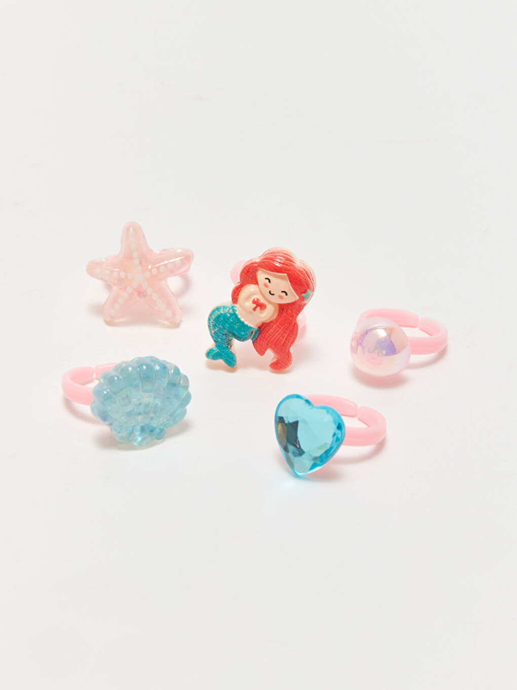 LCW ACCESSORIES Gemustertes Mädchen-Ring-Set 5er-Pack -S4AT98Z4-M0T