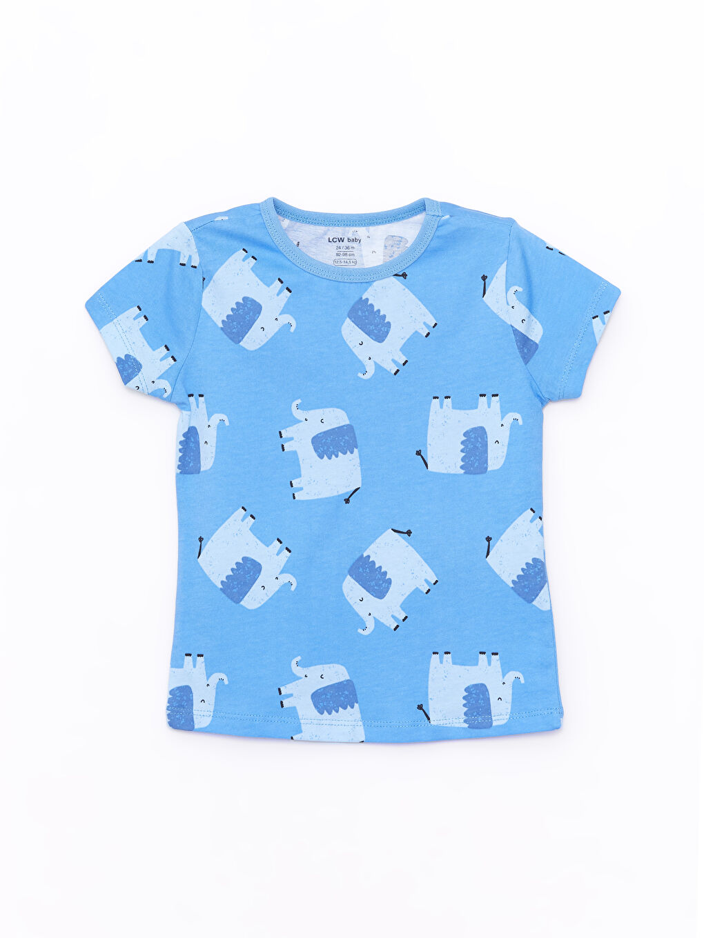 Crew Neck Short Sleeve Printed Baby Boys Shortie Pyjama Set 2 Pack-2