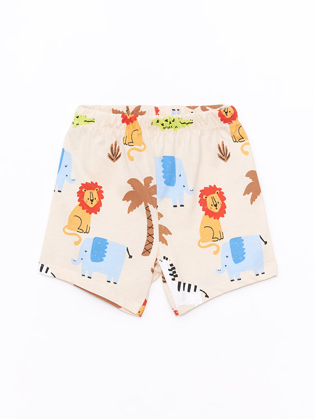 Crew Neck Short Sleeve Printed Baby Boys Shortie Pyjama Set 2 Pack-3
