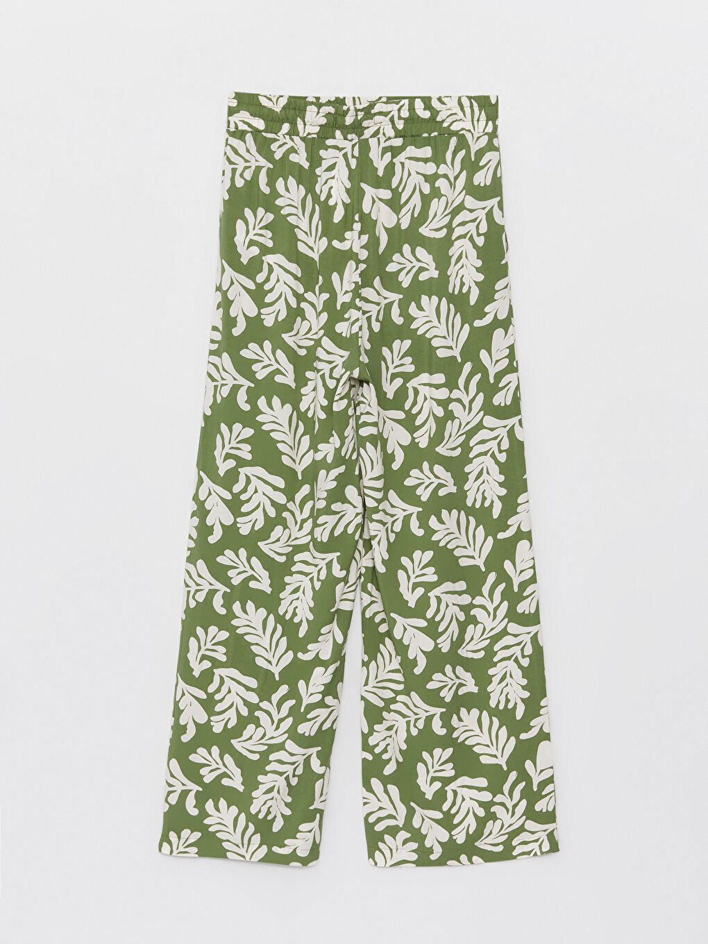 Elasticated Waist Patterned Women's Palazzo Trousers-6
