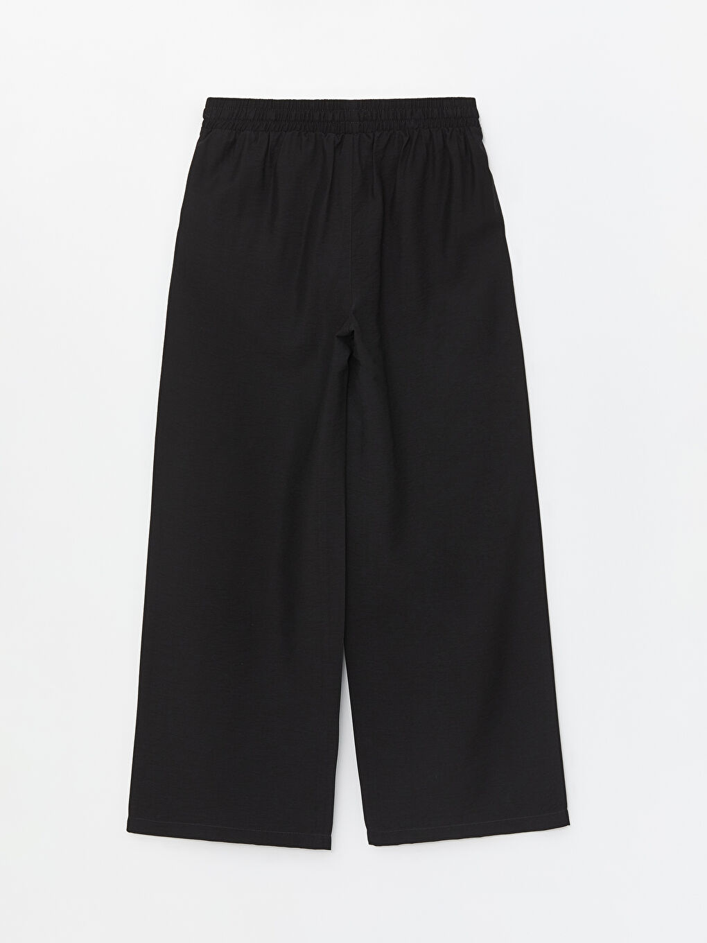 Elasticated Waist Plain Wide Leg Women's Trousers -S4AU50Z8-CVL