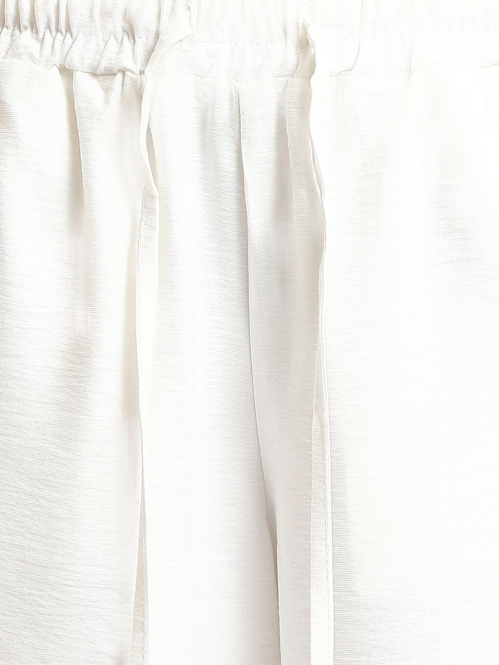 بنطلون واسع الأرجل سادة بخصر مطاطي للسيدات-4