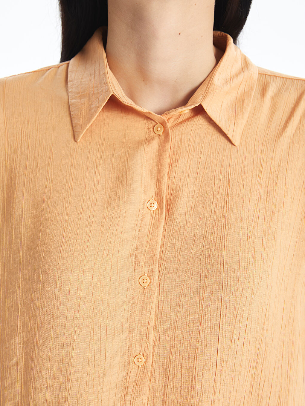 تونيك قميص سادة واسع للسيدات-2