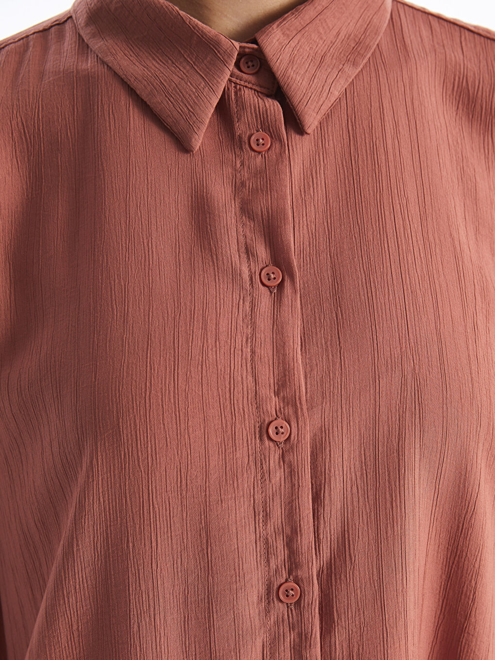 Plain Oversize Women's Shirt Tunic-3