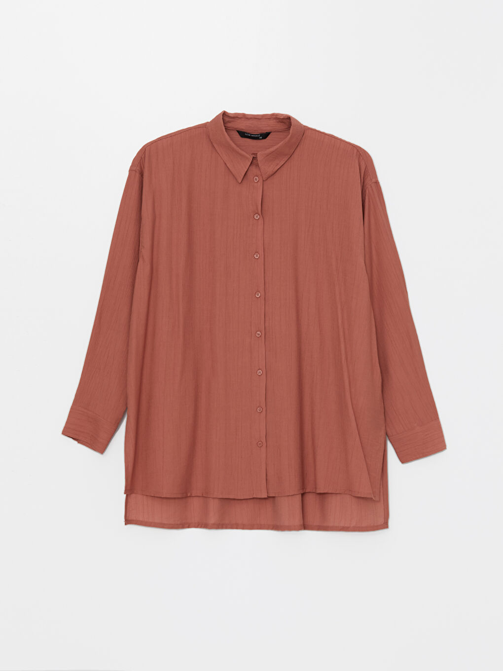 Plain Oversize Women's Shirt Tunic-5