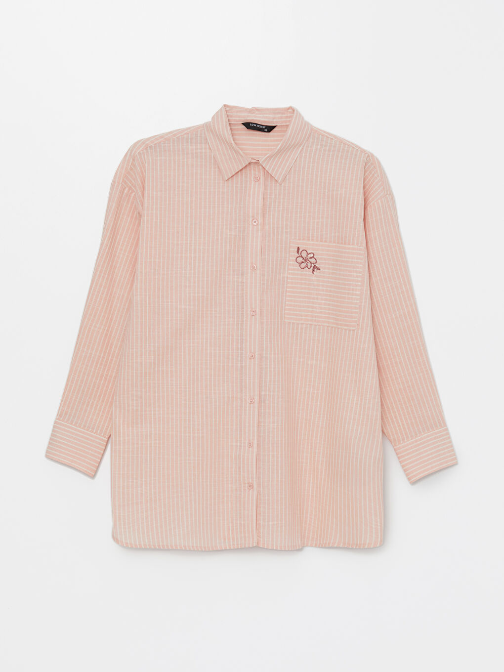 Striped Oversize Women's Shirt Tunic-5