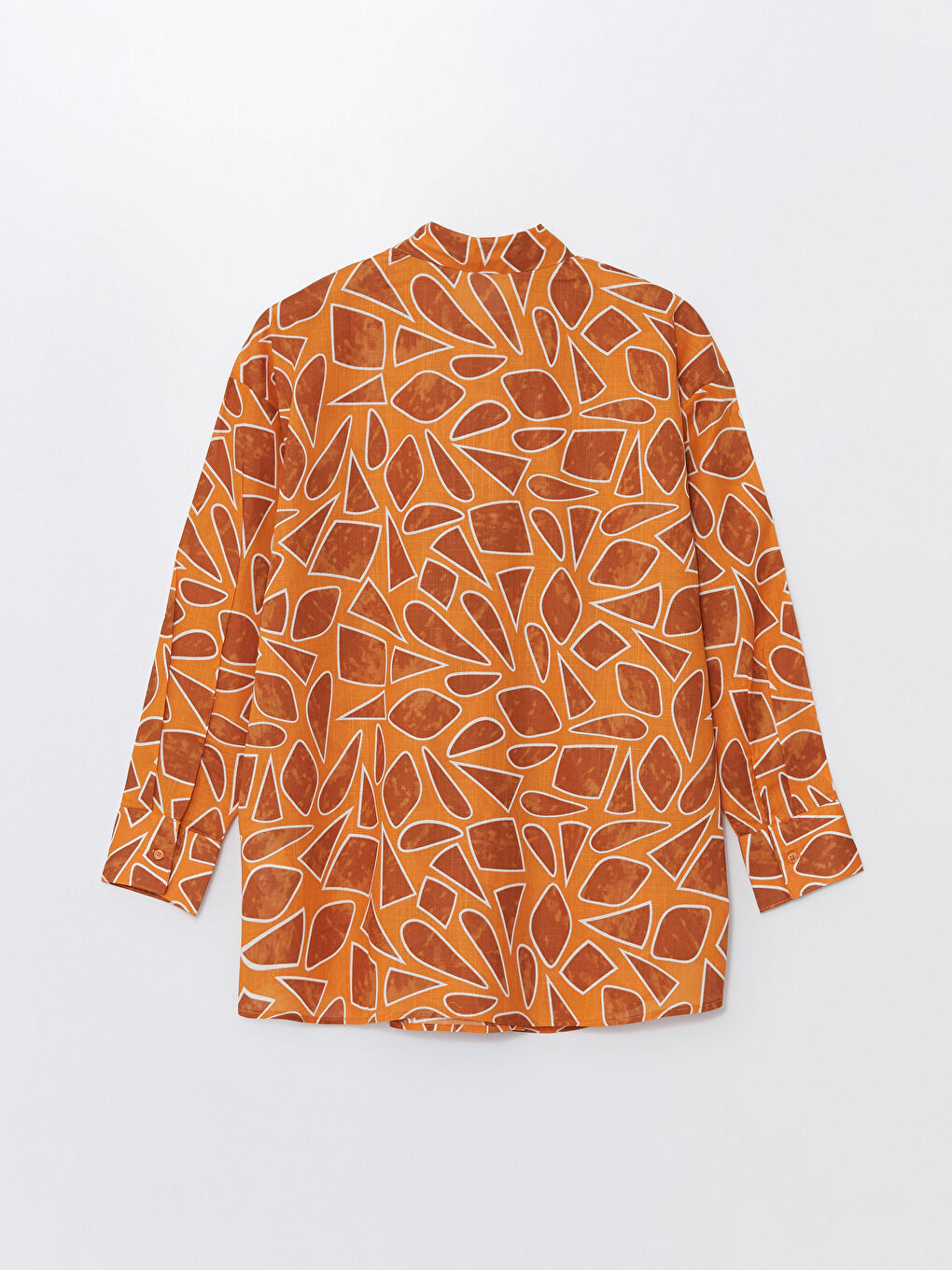 تونيك قميص واسع منقوش للسيدات-6