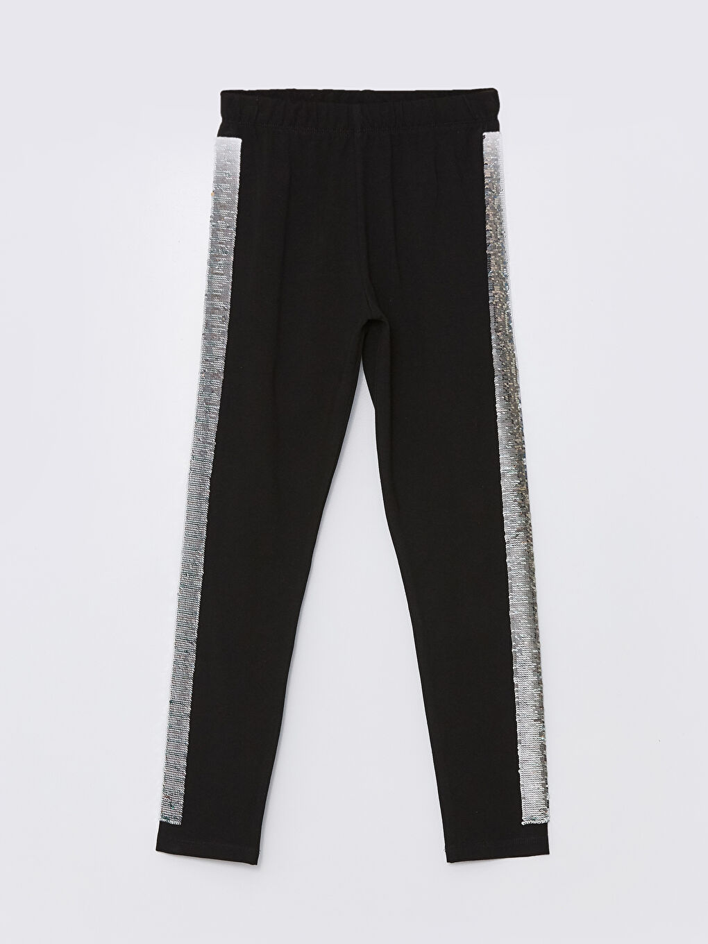 LCW Kids Girls' Leggings with Elastic Waist and Two-Way Sequins -S4AU98Z4-CVL