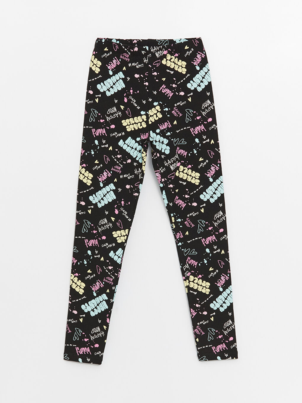 Elastic Waist Printed Girl Tights -S4AV06Z4-LQJ