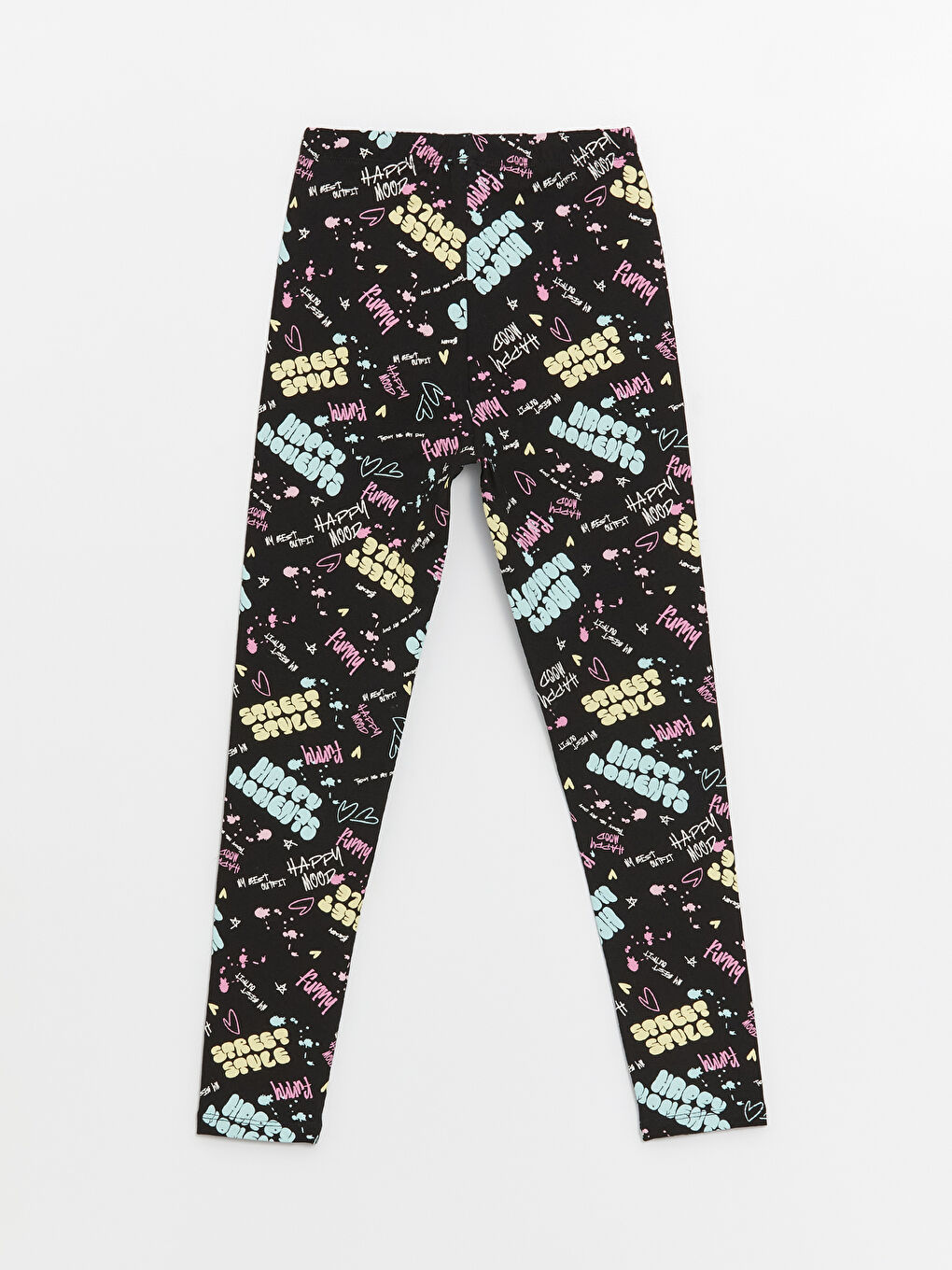 Elastic Waist Printed Girl Tights -S4AV06Z4-LQJ