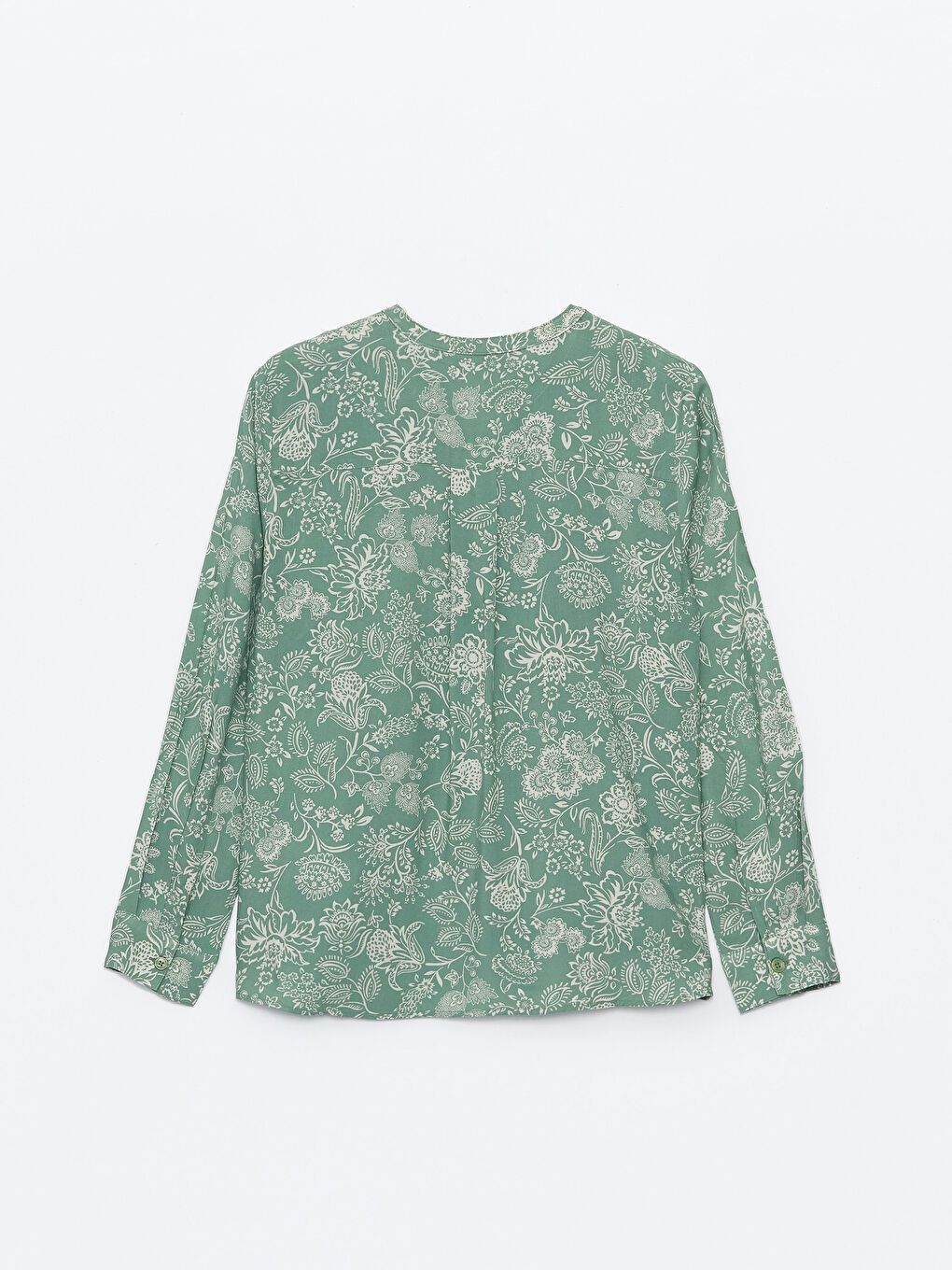 Blouse pour Femmes à Encolure en V échancré, Manches Longues, Motif Floral-6