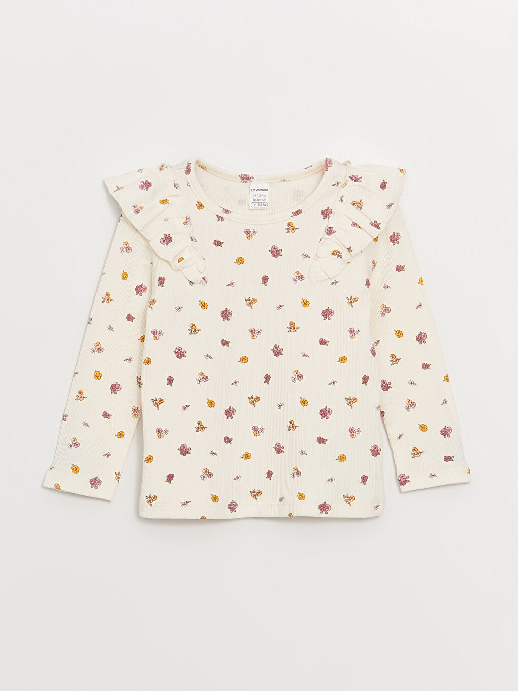 Crew Neck Long Sleeve Baby Girl Blouse 2 Pack -S4AV70Z1-LRA