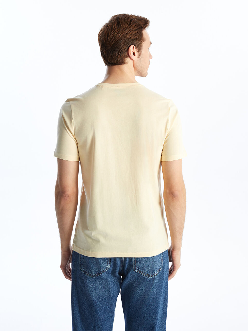 SOUTHBLUE Crew Neck Short Sleeve Printed Combed Cotton Men's T-shirt -S4AV72Z8-FDS