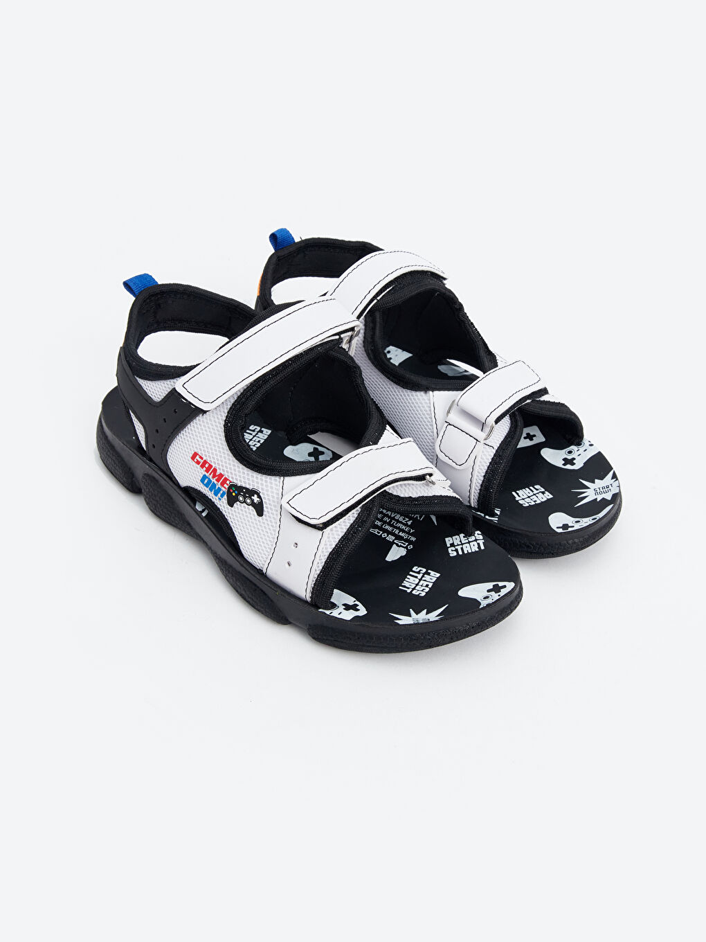 Printed Hook and Loop Boy Sandals -S4AV86Z4-J5E
