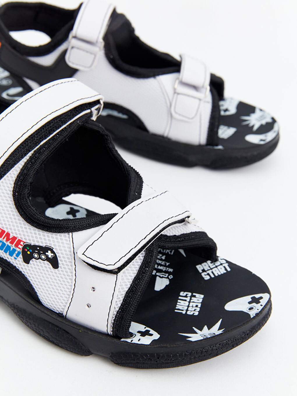 Printed Hook and Loop Boy Sandals -S4AV86Z4-J5E