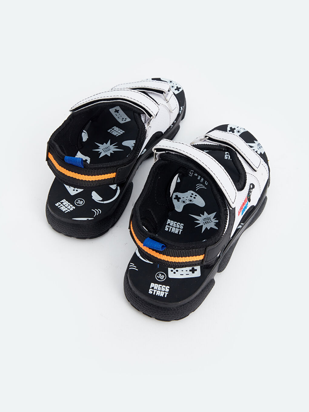 Printed Hook and Loop Boy Sandals -S4AV86Z4-J5E