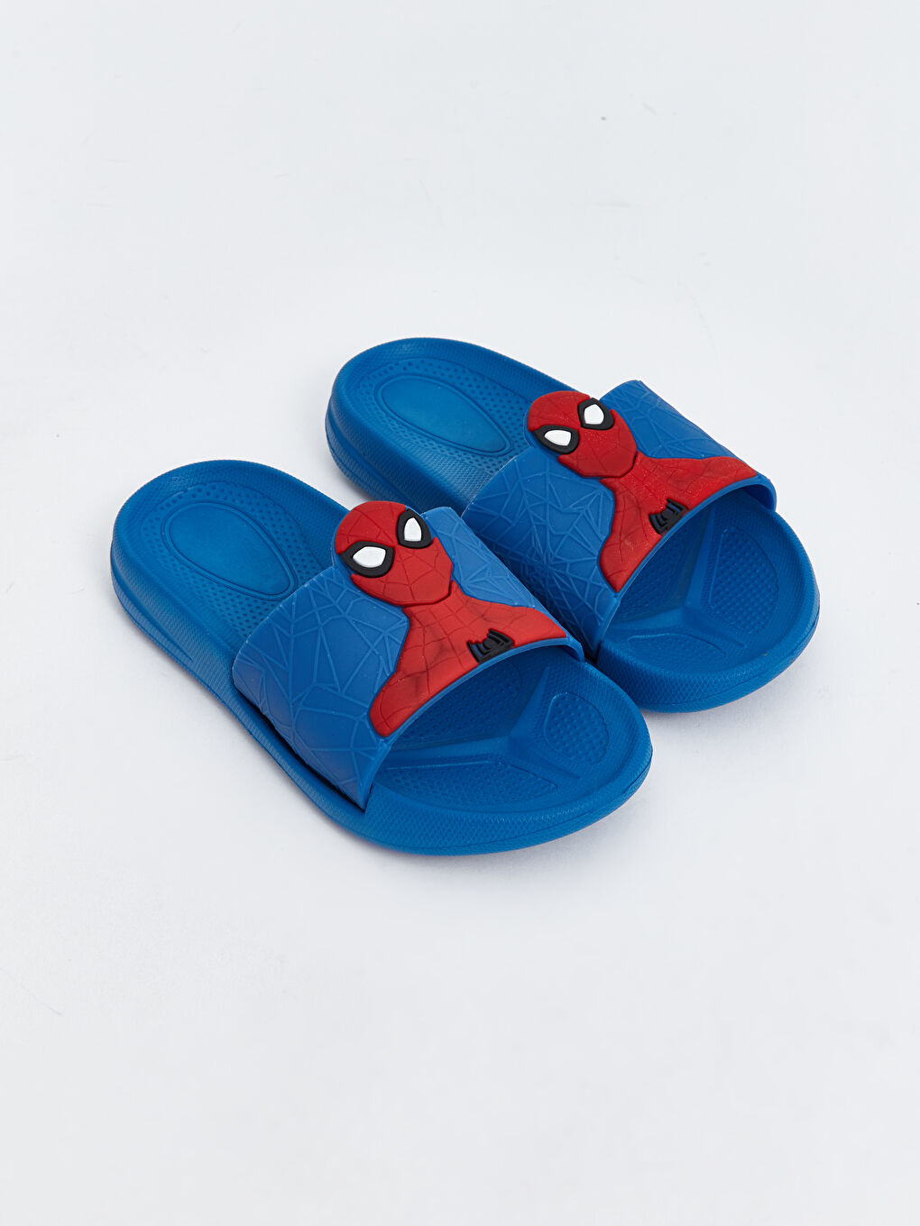 LCW STEPS Saks Mavi Spiderman Baskılı Erkek Çocuk Terlik