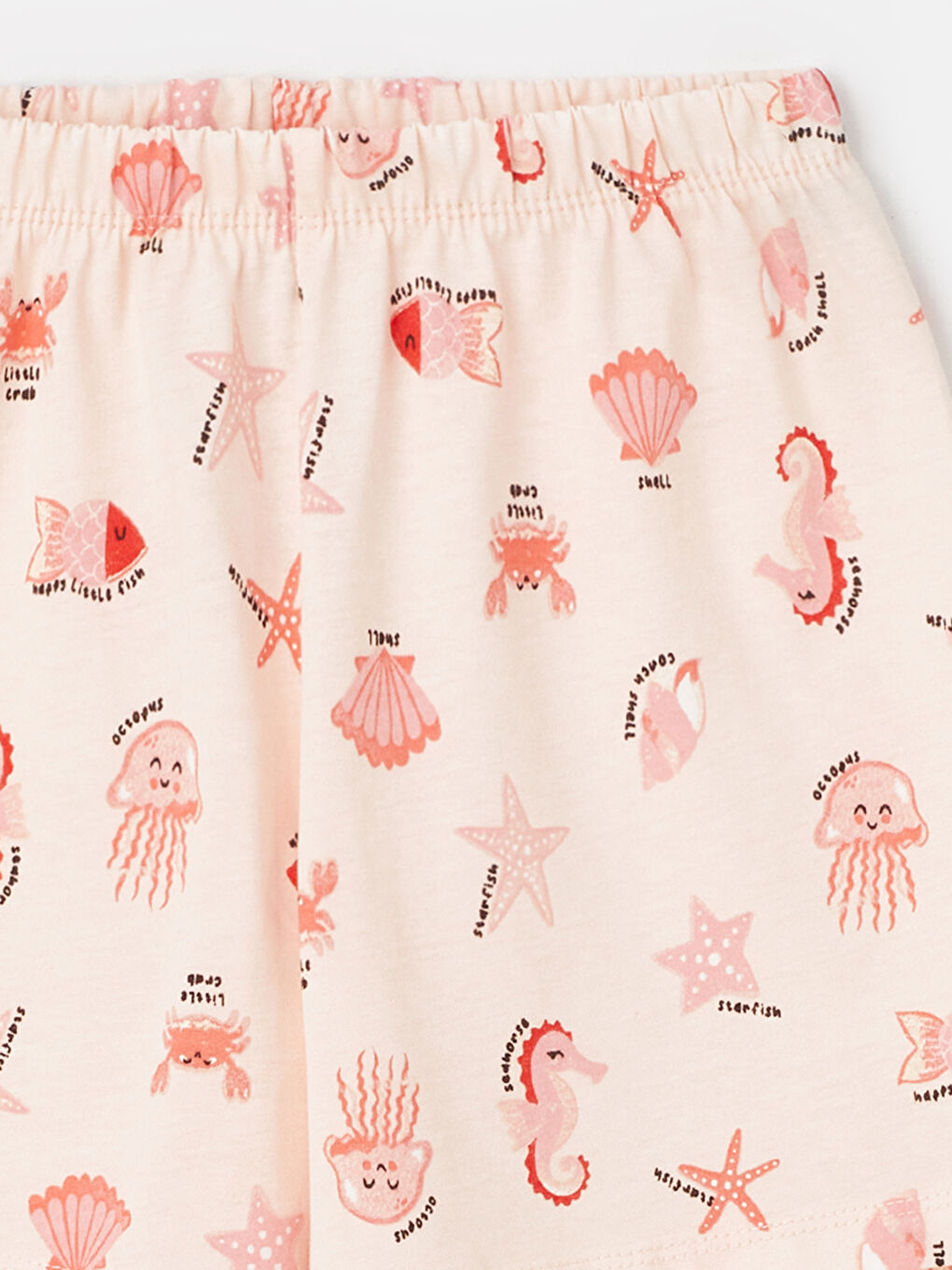 Crew Neck Printed Short Sleeve Girl's T-Shirt and Shorts -S4AY68Z4-FTM