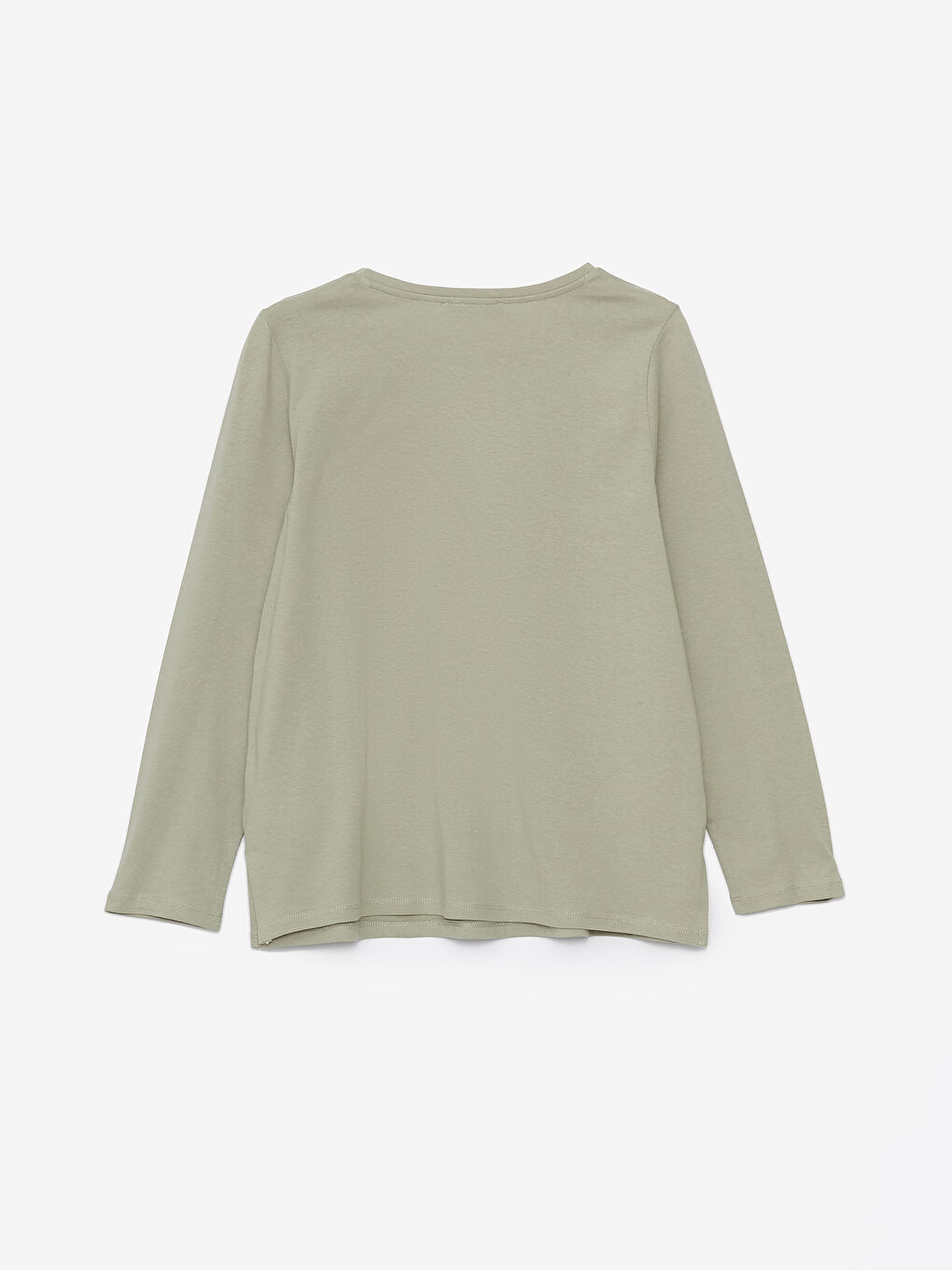 LCW Grace Crew Neck Embroidered Long Sleeve Women's T-Shirt -S4AY93Z8-GGY