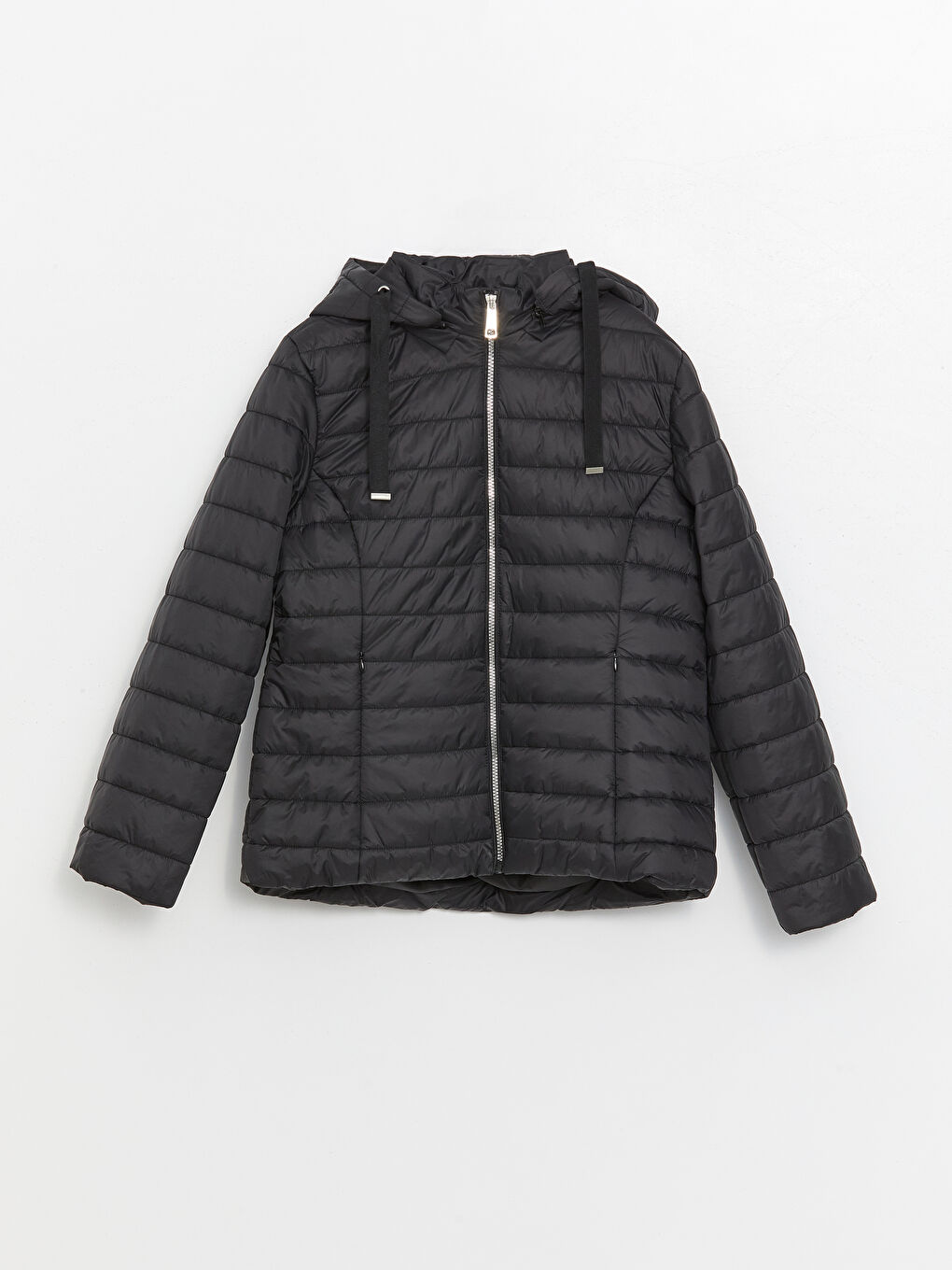 Women's Hooded Plain Puffer Coat -S4BA05Z8-CVL