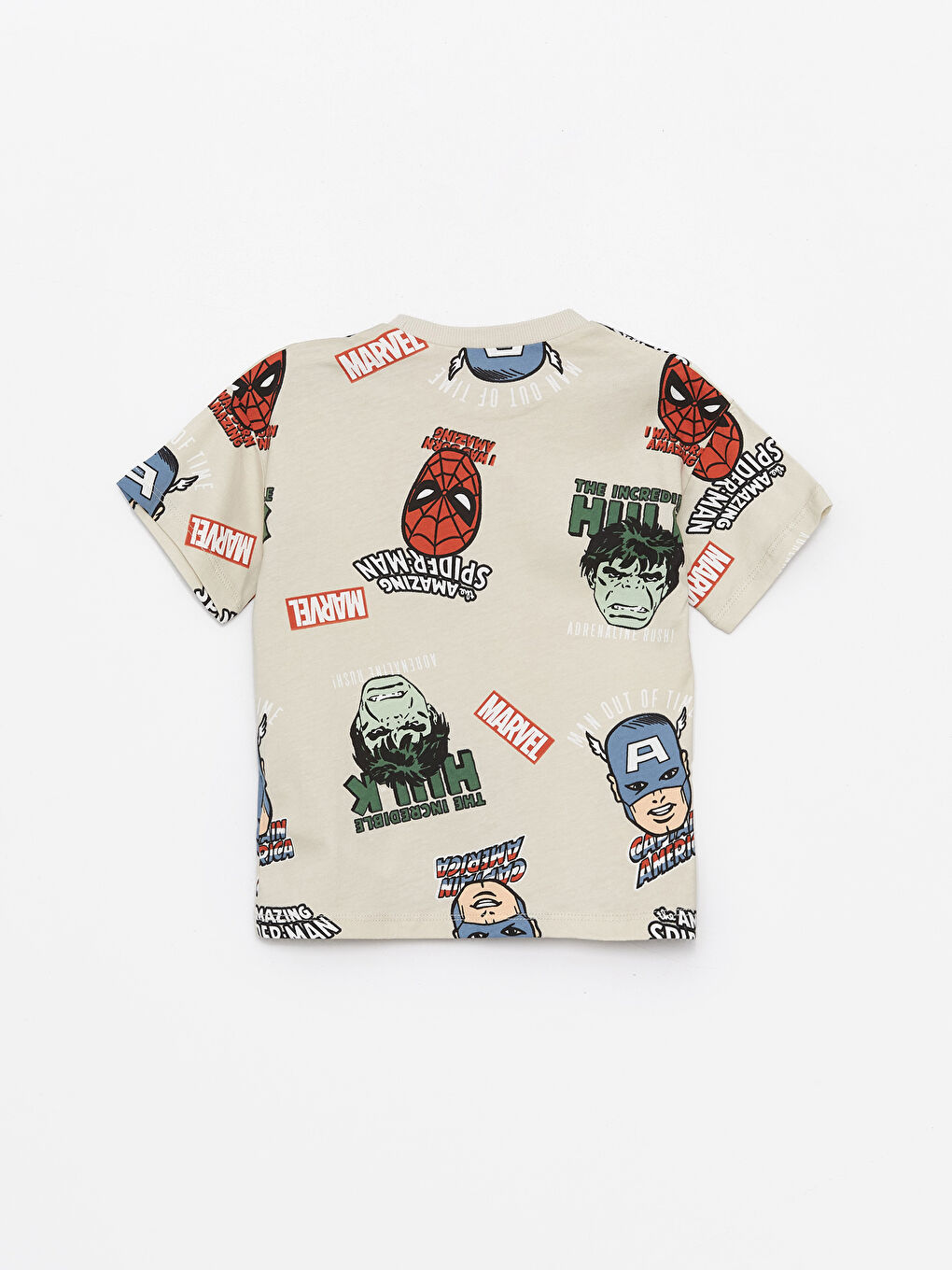 Gri Spider-Man Baskılı Erkek Çocuk Tişört-1