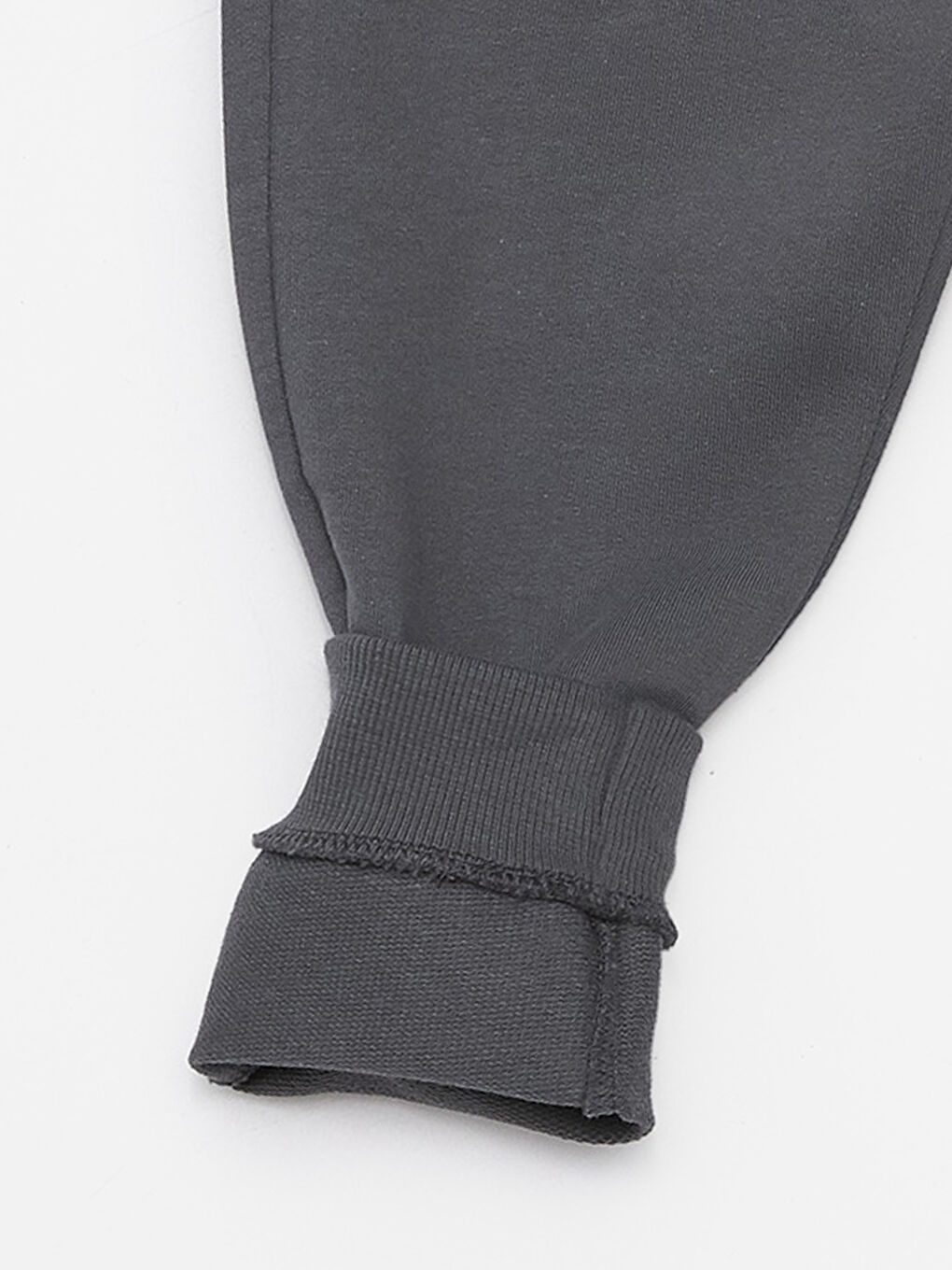 Gri Beli Lastikli Erkek Çocuk Jogger Eşofman Alt-2