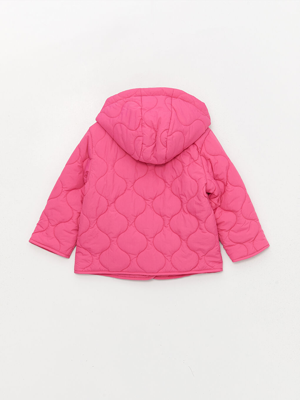 LCW Kids Капитонирано Пухено Яке с Качулка за Бебета Момичета -S4BA47Z1-GSY