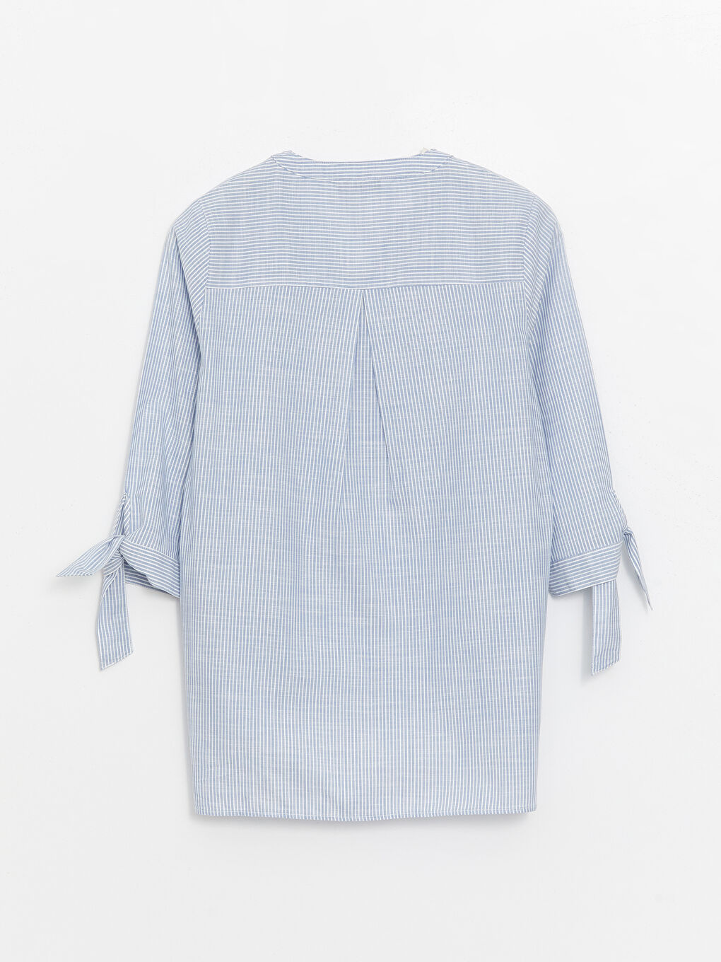 LCW Grace Notch Neck Striped Women's Shirt -S4BA62Z8-LEN