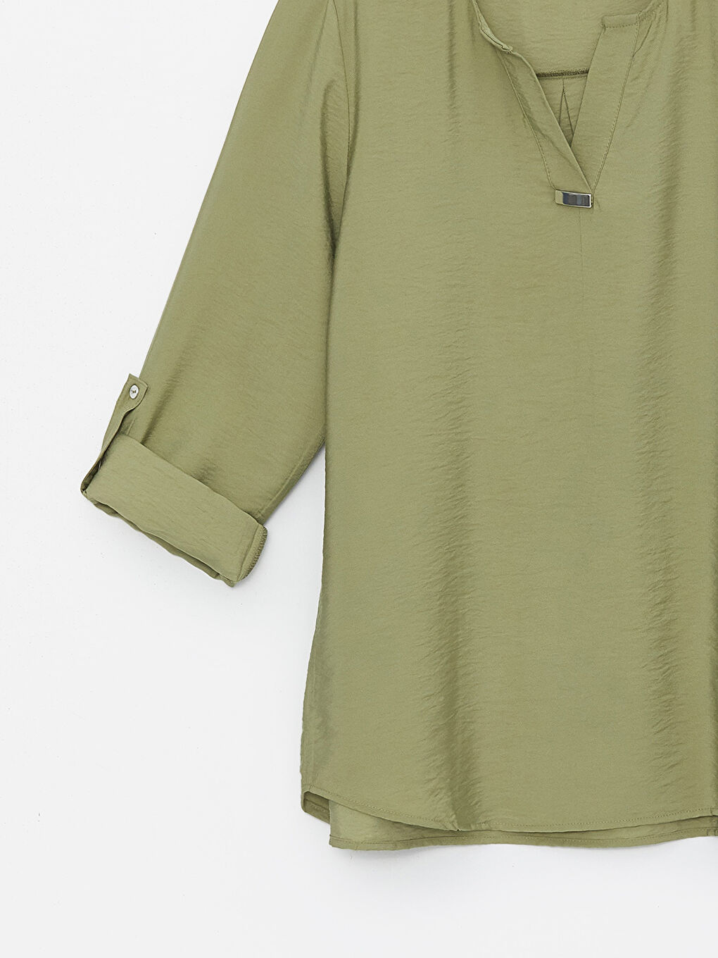 Turtleneck Straight Long Sleeve Women Blouse -S4BA63Z8-HBV