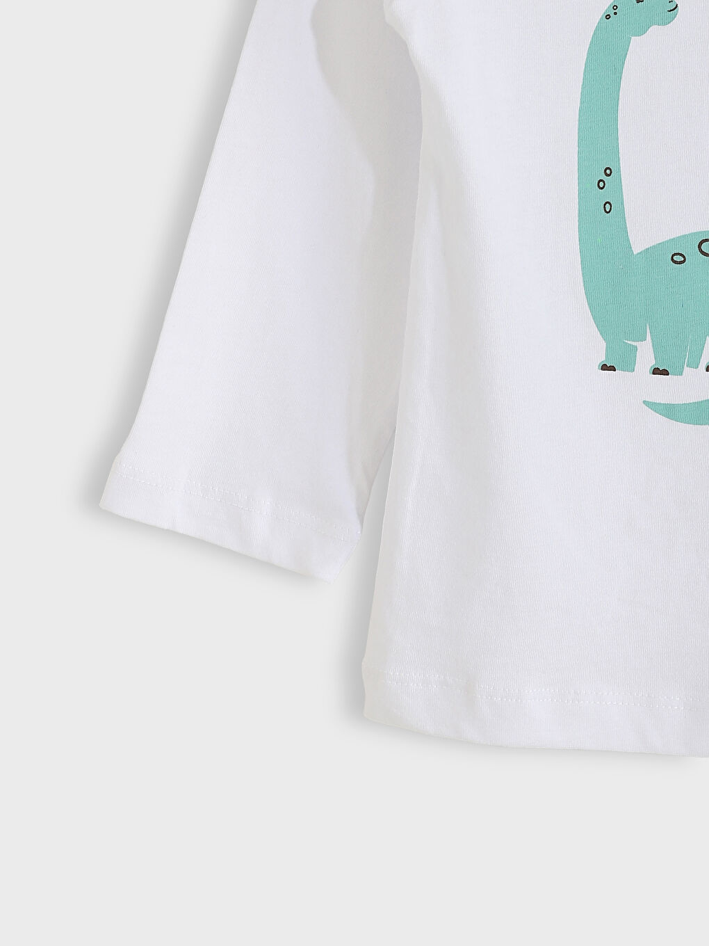 Crew Neck Long Sleeve Printed Baby Boys' T-Shirt-3