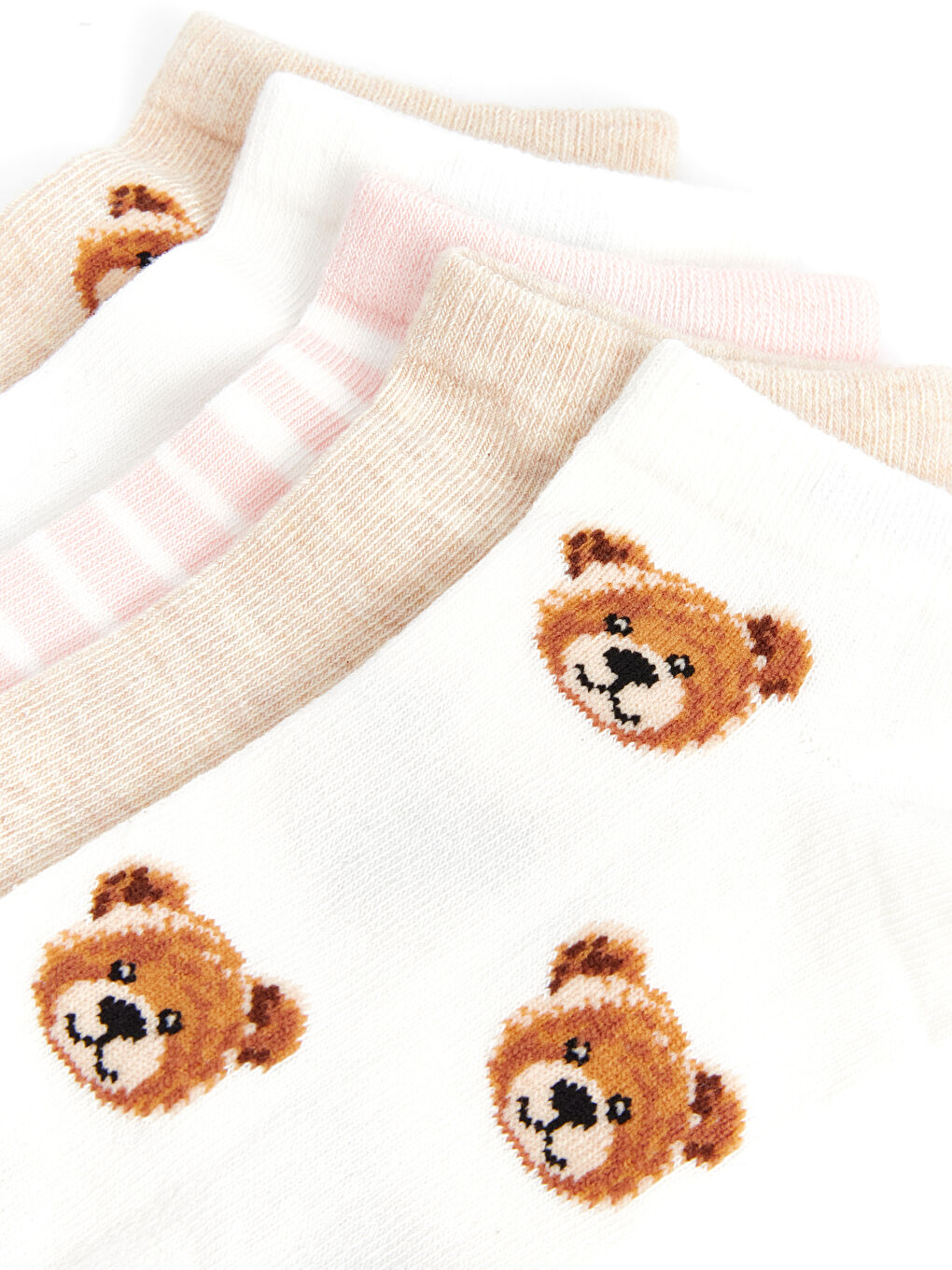 Женские узорчатые короткие носки - комплект из 5 штук-2