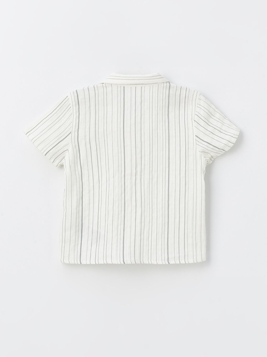 Ensemble 2 Pièces Chemise et Short Rayé Bébé Garçon Manches Courtes-2