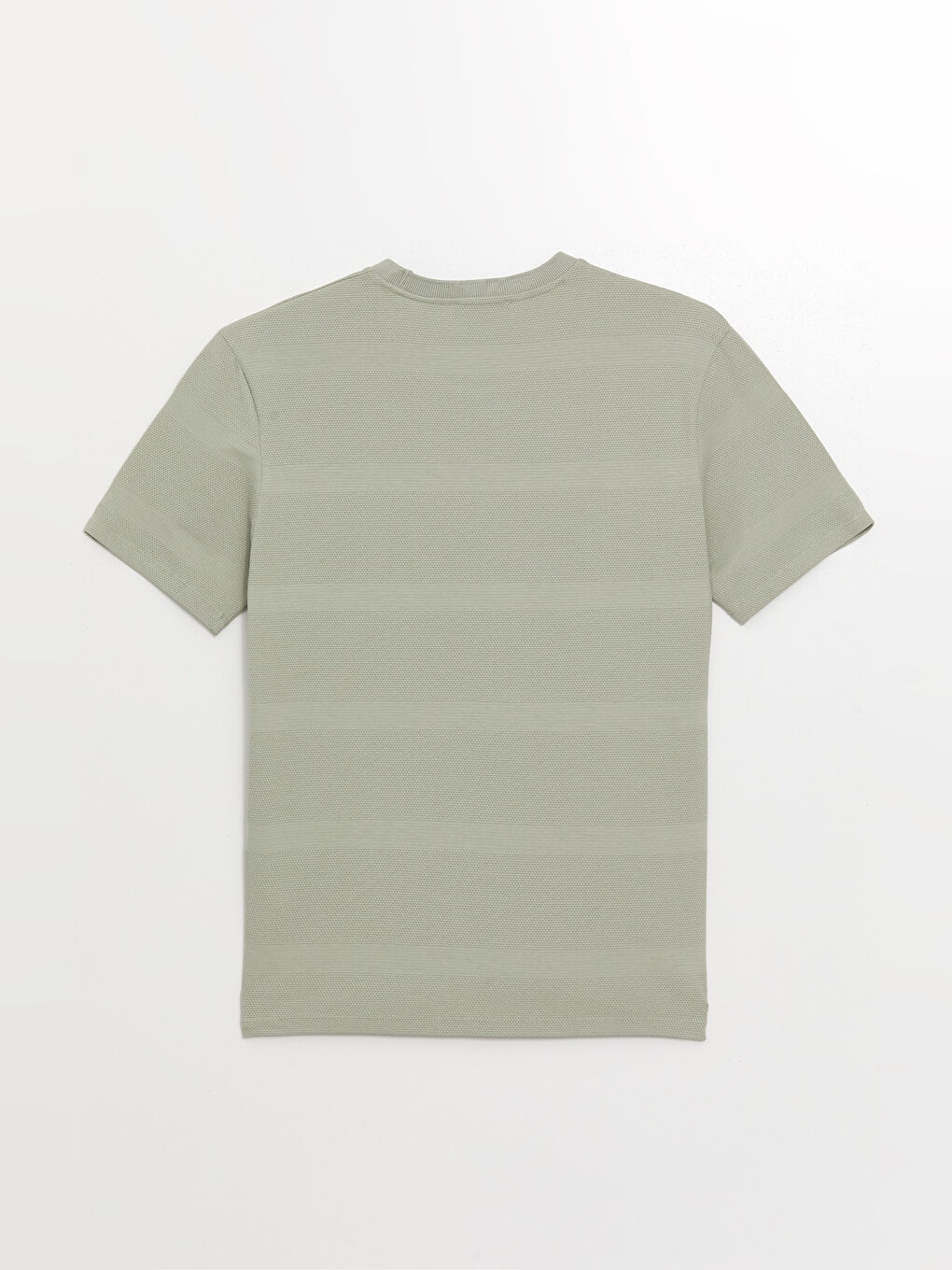 Crew Neck Short Sleeve Men's Textured T-Shirt -S4BB58Z8-F0S