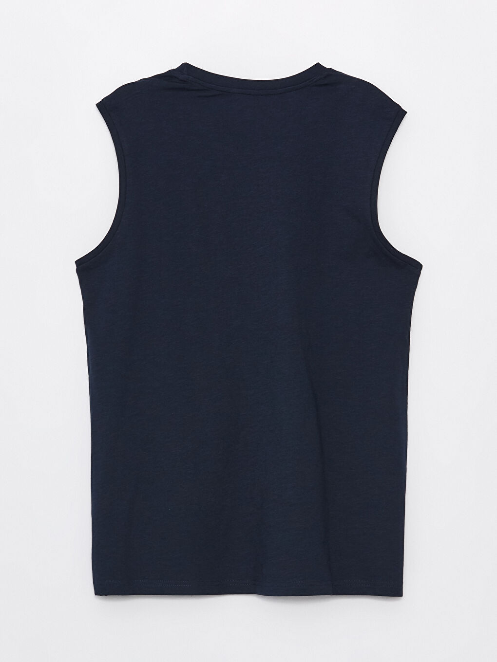 Crew Neck Printed Combed Cotton Men's Sleeveless T-Shirt -S4BB69Z8-DWP